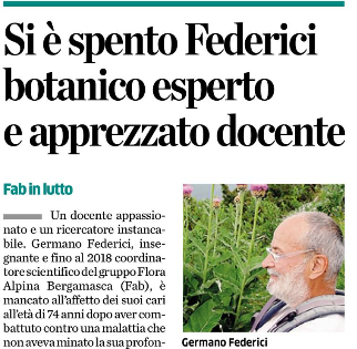 Federici una vita per la botanica e la virtù dell'efficacia propedeutica